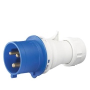 Вилка переносна 1P+N+E 16A 250V IP44