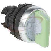 Selector Switch Osmoz, illuminated head, ø22.5mm, 0-1 0-45°, standard handle, IP66/69K IK05, Legrand, white/green