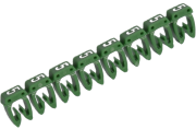 Marker CAB3, 1.5..2.5mm², 5, strip 30pcs, Legrand, green