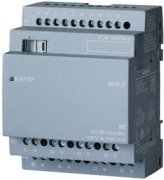 Logo!8 DM16 24, Exp. Module, PU/I/O: 24VDC/24VDC/trans., 8DI/8DO, 4TE, Siemens