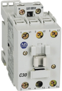 IEC Contactor 100-C, 15kW 30/65A 3x690VAC, aux. 1NO, cv 230VAC, TS35 ˄panel mount, Allen-Bradley