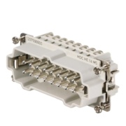 Insert HDC HE 16 MS, male, size 6, 16P 16A 500V, screw, Weidmüller