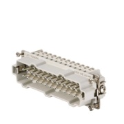 HDC вставка Штифт HE 24 MS, male, Size 4, 24P 16A 500V, screw, Weidmüller