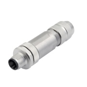 Plug SAISC-M-4/8S-M12-D-COD, M12 4pin,  cat.5/5e, 0.34..0.5mm² 4A 250VAC, coding D, crimp, cable D5..8mm, gland M12, IP67, Weidmüller