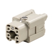 Insert HDC HA 4 FS, female, size 1, 4P 16A 400V, -40..125°C, screw, Weidmüller