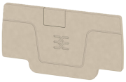 End Plate AEP 2C 2.5, Weidmüller, beige