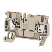 Feed-Through Terminal A2C 2.5, 2.5mm² 24A 800V, Push-In, Weidmüller, beige