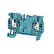 Feed-Through Terminal A2C 2.5 BL, 2.5mm² 24A 800V, Push-In, Weidmüller, blue