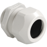 Cable Gland Syntec M12x1.5, ø2.5..6.5mm, thread 6mm, -30..100°C, PA6 ˄TPE, incl. O-ring, CE/UL/VDE, IP68, Agro, light grey
