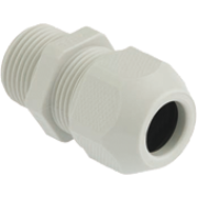 Cable Gland Syntec M40x1.5, ø22..33mm, thread 15mm, -30..100°C, PA6 ˄TPE, incl. O-ring, CE/UL/VDE, IP68, Agro, light grey