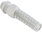 Cable Gland Syntec M12x1.5, anti-kink nozzle, ø2.5..6.5mm, thread 6mm, -30..100°C, PA6 ˄CR, incl. O-ring, HF, CE/UL/VDE, IP68, Agro, light grey