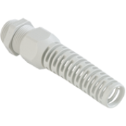 Cable Gland Syntec M20x1.5, anti-kink nozzle, ø5.5..12mm, thread 8mm, -30..100°C, PA6 ˄CR, incl. O-ring, HF, CE/UL/VDE, IP68, Agro, light grey