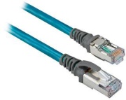 Patch Cord EtherNet, unshielded twisted pair, 4x2x24AWG, RJ45 » RJ45, PVC, 0.2m, Allen-Bradley, teal