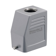 Hood HDC 16D TOLU 1M25G, size 3, cable entry from top, plug housing, end-locking clamp, lower side, high, M25, IP65, Weidmüller