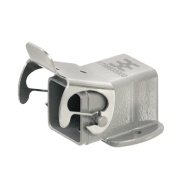 Base enclosure HDC 04A SLU 1M20G, size 1, side-locking clamp on lower side, angled, diecast aluminium, -40..125°C, M20, IP65, Weidmüller