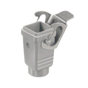Coupling housing HDC 04A KOLU 1M20G, size 1, side-locking clamp on lower side, diecast aluminium, -40..125°C, M20, IP65, Weidmüller