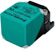 Inductive Sensor NBB20-L2M-E2-V1, bidirectional/rotatable head, 40x40 flush, Sn 20mm, PNP NO, Sf440Hz, 4-way LED, -25..85°C, M12 4pin, PA-GF35 Xylan coated metal base, 10..30VDC, IP69K, Pepperl+Fuchs