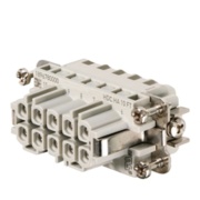 Промисловий роз´єм HDC HA 10 FT, female, Size 2, 10P 16A 250V, tension clamp, Weidmüller