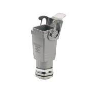 Screw mounting housing HDC 04A ELU 1M20G, size 1, side-locking clamp on lower side, diecast aluminium, -40..125°C, M20, IP65, Weidmüller