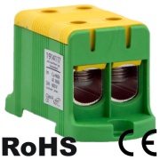 Клемна колодка Al/Cu 2x6-95mm², жовто-зелений