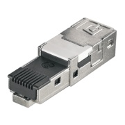 Plug RJ45 Insert IE-PI-RJ45-FH, TIA-568A/ EIA/TIA T568 B/ ProfiNet, Cat.6A / Class EA, zinc diecast, Weidmüller
