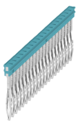 Cross-Connector ZQV 1.5N/20 BL, 20P 17.5A, Weidmüller, blue