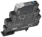 Твердотільні реле TOS, 5A 3..33VDC, cv 24VDC, LED, free-wheel diode, 12.8mm, Weidmüller
