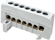 L-шина ізольована A7-F2, 7x16mm², 63A 690V, TS35, Z2, Pollmann, сіра