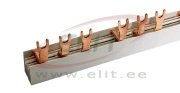 Busbar G-3L-MS-M19/1HI, 19x3(L1˄L2˄L3˄Aux.)/1000, pitch 54mm, 16mm², MaxPro