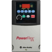AC Drive PowerFlex40, 0.4kW 2.3A 240VAC, aux. 3A 30VDC/240VAC, integral keypad ˄LED, RS485, frame B, Allen-Bradley