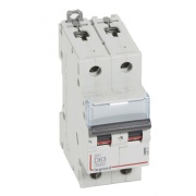 Miniature circuit breaker DX³, 2D 63A 6000/10kA, Legrand