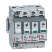 Пристрій захисту від імпульсних перенапруг SPD, 4P, T2, Uc 320VAC, In 5kA/pole, Imax 20kA/pole, Up 1.2kV, TT/TNS, 4M, Legrand
