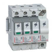 Пристрій захисту від імпульсних перенапруг SPD, 4P, T1+T2, Uc 320VAC, In 25kA/pole, Iimp 12.5kA/pole, Up 1.5kV, TT/TNS, 4M, Legrand