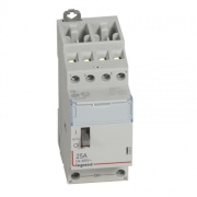 Modular Contactor CX³, 4NO 25A 400VAC, cv 230VAC, handle, 2M, Legrand