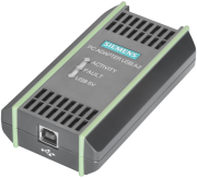 PC adapter USB A2 (USB V2.0), connecting APG/PC or notebook to Simatic S7 via Profibus or MPI, USB cable 5m, MPI-cable 0,3m, WINXP/VISTA/Windows7 32/64bit, Siemens