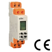 Аналоговий таймер 600DT, LCD, 15 Modes, 0.1s..10h, 1SPDT 8A 250VAC, cv 20..240VAC/DC, TS35, Selec