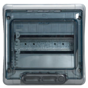 Розподільний щит зовнішньої установки Plexo³, 8M, PE/N 8+8, inc. 7 cable glands, IP65 IK09, Legrand, grey