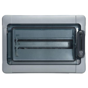 Розподільний щит зовнішньої установки Plexo³, 1x 18M, PE/N 17+17, inc. 14 cable glands, IP65 IK09, Legrand, grey