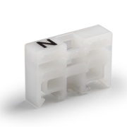 Support PMR117, f. 2x 10mm busbar, marked N, Ensto