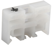Support PMR117.1, f. 2x 10mm busbar, marked PE, Ensto