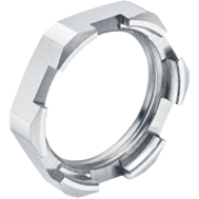 Drainage Locknut M16x1.5, wrench 19| thread 5.5mm, -50..200°C, nickel-plated brass, Agro
