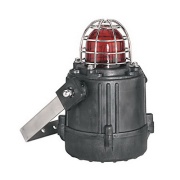 Hazloc Beacon, xenon 5J strobe, -4..131°F, PPS glass filled plastic/glass, ss304 mounting bracket, Vitongasket, ½-in. NPT conduit, 24VDC, IP66˄NEMA4/4X/13, Allen-Bradley, red