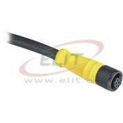 DC Micro Cordset Guardmaster 889D, M12 8pin socket » M12 8pin plug, 1.5A 30VAC/36VDC, -20..80°C, 15m PVC cable, IP65, NEMA4