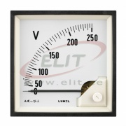 Moving-Iron Voltmeter EA19, 600VAC, scala 90°, 96x96mm/ □92x92mm, Lumel