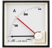 Bimetallic Ammeter BA27, 1800A 1500/5A, cl.3, 15min, scale 90°, 72x72mm/ □68x68mm, Lumel
