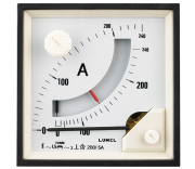 Bimetallic ˄Moving-Iron Ammeter BE39, 4800A 4000/5A, cl.1.5, 15min, scale 90°, 96x96mm/ □92x92mmm, Lumel