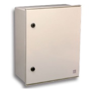 Поліестер корпус 400Wx400Hx200D IP66 IK10 суцільні двері, захищений, сірий