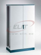 Cabinet ENUX, 1200Wx2200Hx600D, frame, blank double door, rear panel, 5point locking w. 3mm double-bit insert, cable entry bottom plates ˄seal, CE/EX/TÜV/RINA/UL/EAC/RoHS, IP55 IK10 ˄NEMA12, ETA, ocean blue/ grey