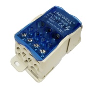 Розподіл колодка Al/Cu, 500A 690VAC, шин 8x24mm/2x35˄5x16˄4x10mm², TS35˄монтажна пластина