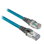 EtherNet Cables, 4conductors, RJ45, Teal Robotic TPE, UL CMB, CMX, cUL, CMG, standard TIA 568-B, Rockwell Automation